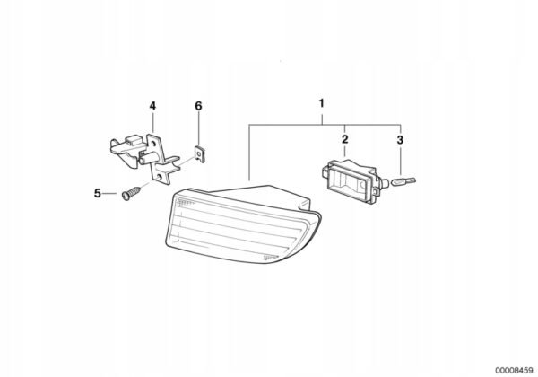 OE BMW 7 E38 Halogen lewy przód - obrazek 4