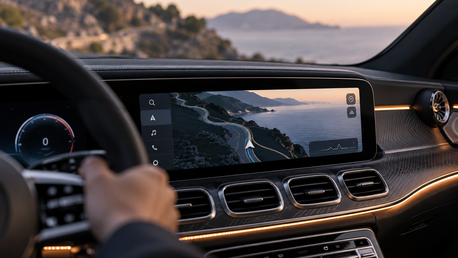 Aktywacja Apple CarPlay w Mercedes-Benz - ekran MBUX