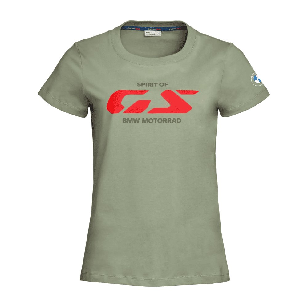 T-shirt damski BMW Motorrad Spirit of GS oliwkowy XS – 76615B67414