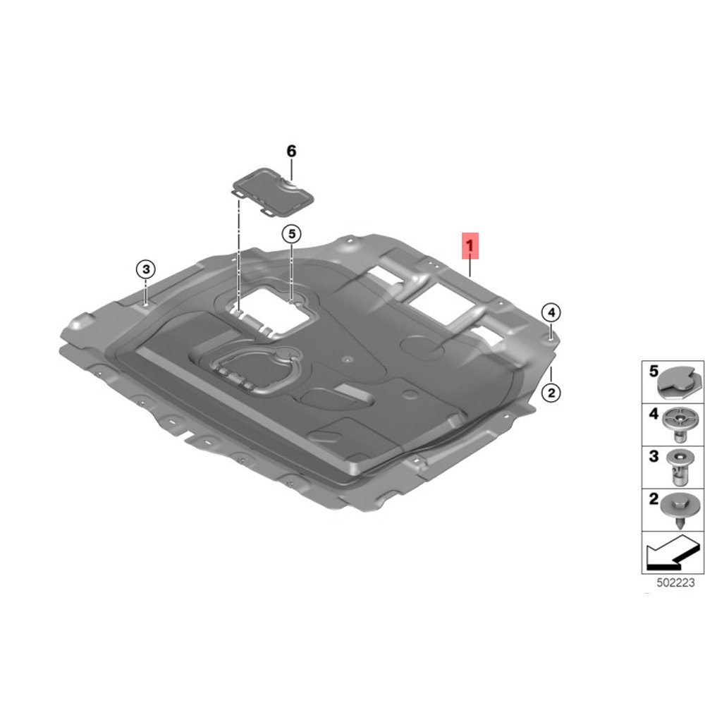 OE BMW F40 F44 MINI F54 F60 – dolna osłona silnika - obrazek 2