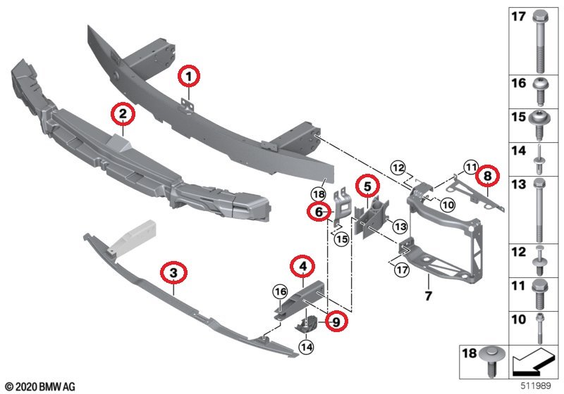OE BMW G80 G81 M3 G82 G83 M4 Kpl. PRZÓD MASKA ZDERZAK LAMPY LASER CHŁODNICE - obrazek 9