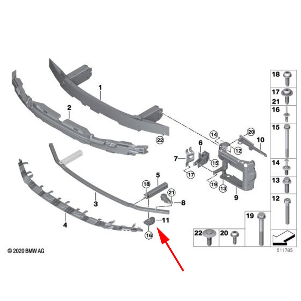 OE BMW G20 G21 G22 G23 G26 Amortyzator zjazdu z krawężnika - obrazek 2