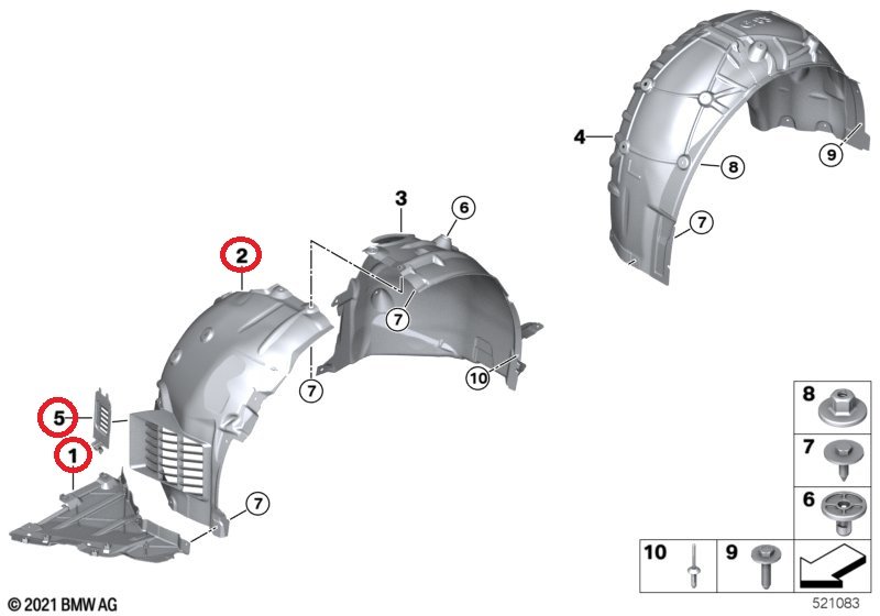 OE BMW G80 G81 M3 G82 G83 M4 Kpl. PRZÓD MASKA ZDERZAK LAMPY LASER CHŁODNICE - obrazek 8
